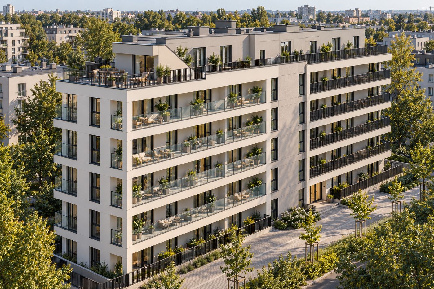 Łokuciewskiego, Warsaw — architectural visualisation